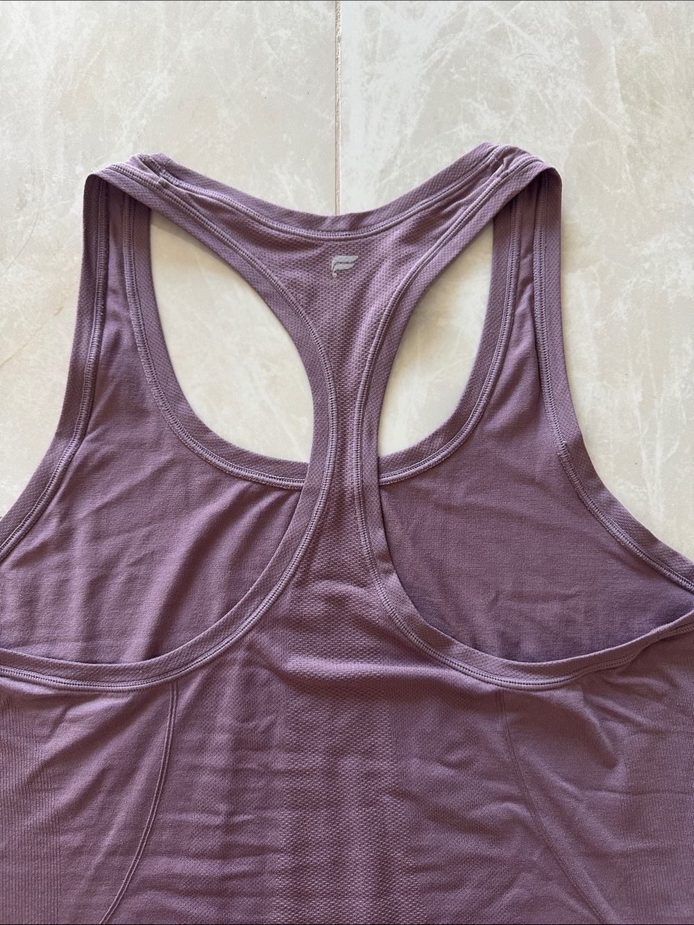 Fabletics Mauve Racerback Tank Top - Picture 3 of 3